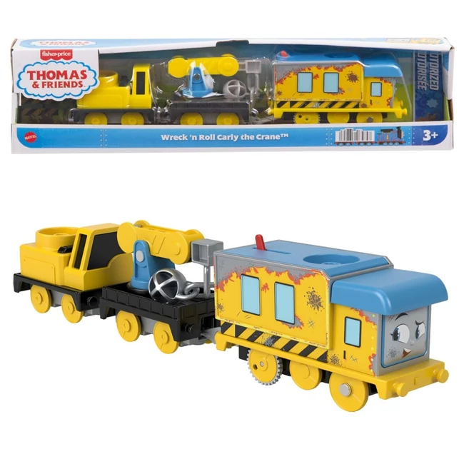 Thomas kedvenc pillanatok: Carly a darus mozdony motorizált vonatszett – Mattel