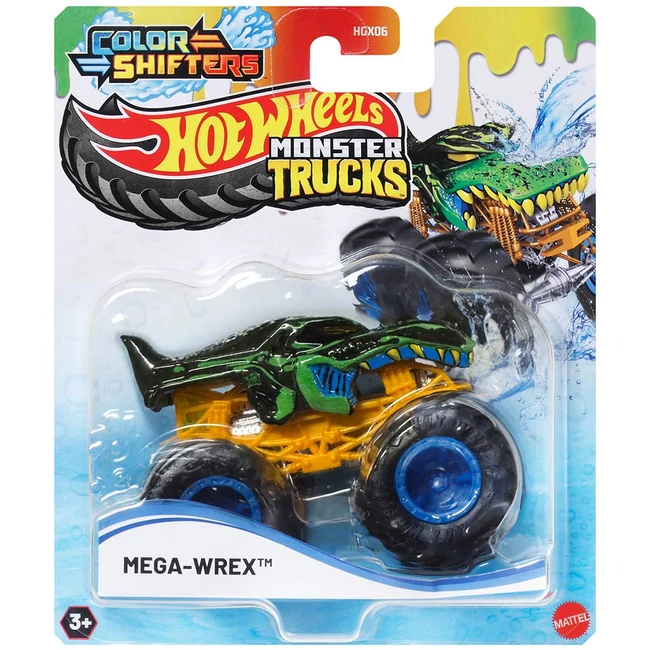 Hot Wheels Monster Trucks: Színváltós autó – Mega-Wrex – Mattel