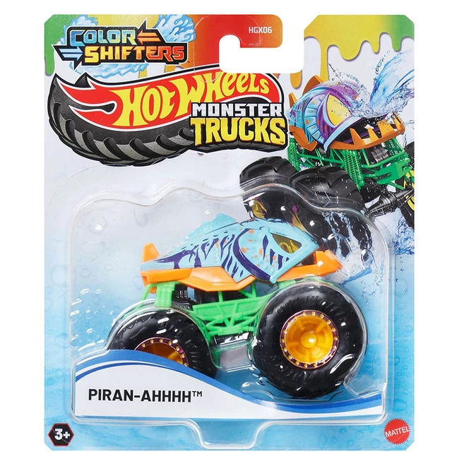 Hot Wheels Monster Trucks: Színváltós autó – Piran-Ahhhh- Mattel
