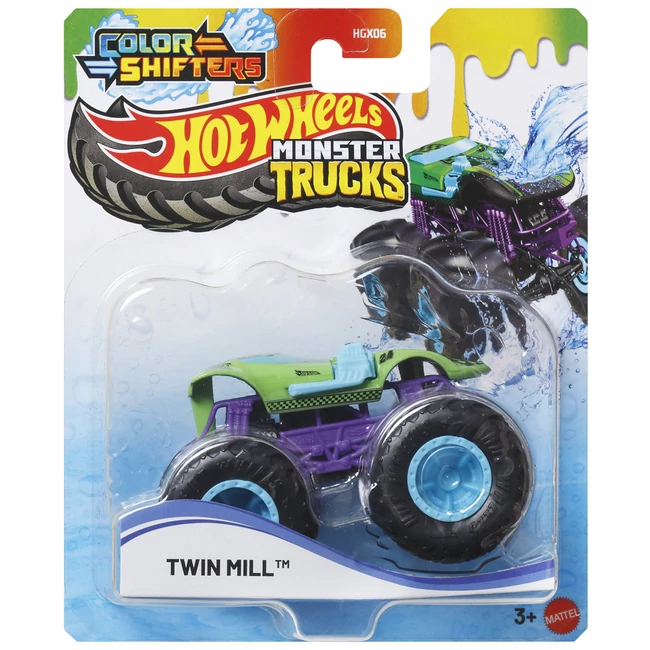 Hot Wheels Monster Trucks: Twin Mill színváltós autó 1/64 – Mattel