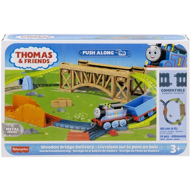 Fisher-Price: Thomas és barátai – Wooden Bridge Delivery pályaszett – Mattel