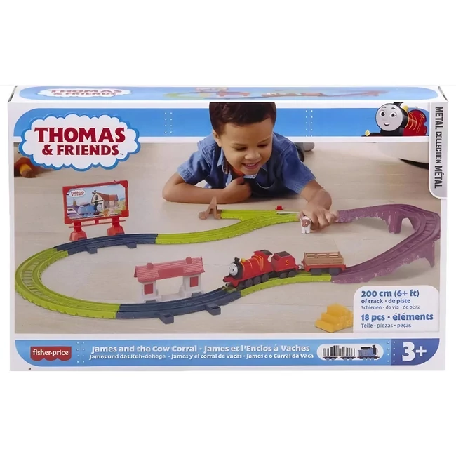 Fisher-Price: Thomas és barátai – James and the Cow Corral pályaszett – Mattel