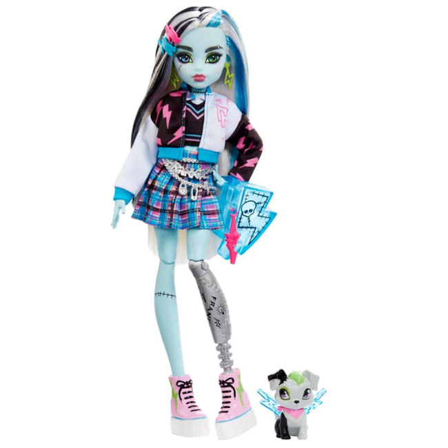 Monster High™: Frankie Stein baba kisállattal és kiegészítőkkel – Mattel