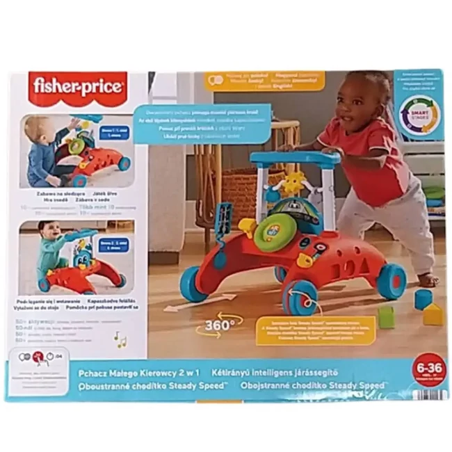 Fisher-Price: 2 az 1-ben intelligens járássegítő – Mattel