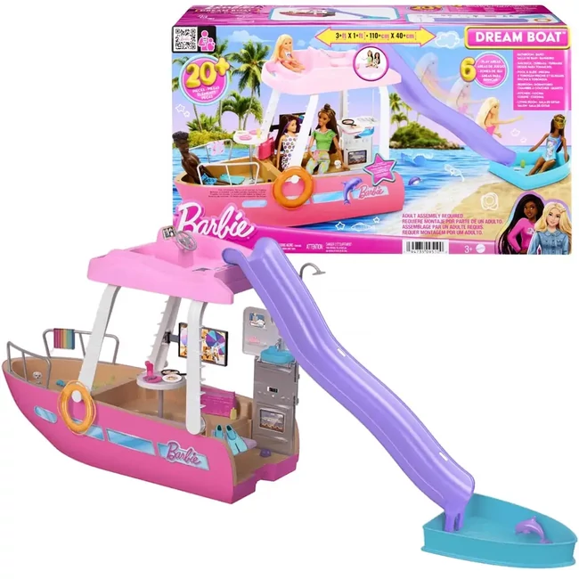 Barbie: Álomhajó játékszett kiegészítőkkel – Mattel