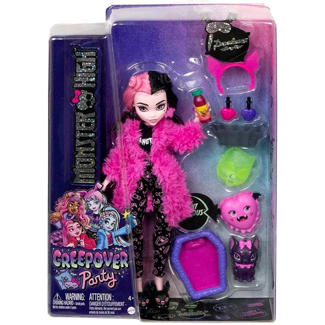 Monster High: Creepover Party Drakulaura baba kiegészítőkkel – Mattel