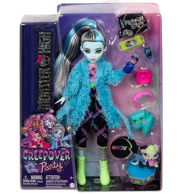 Monster High: Creepover Party Frankie baba kiegészítőkkel – Mattel
