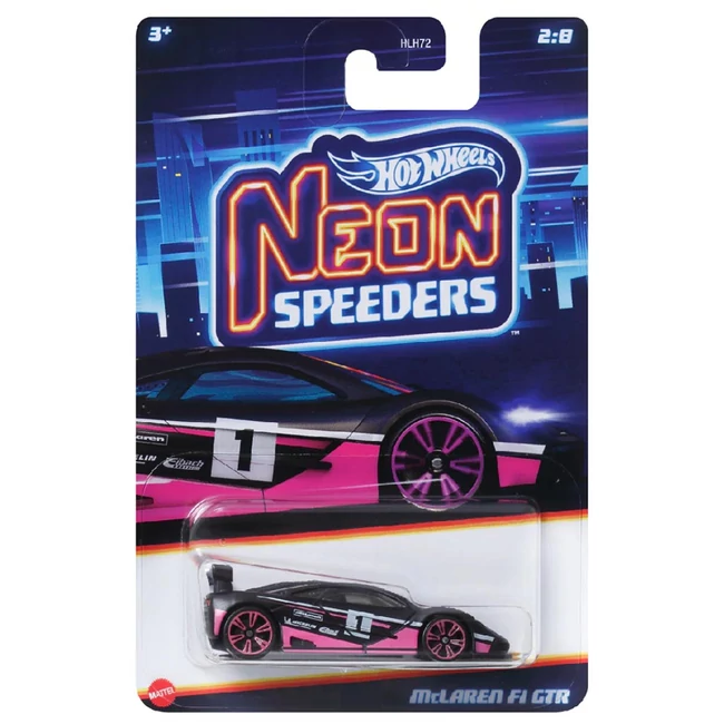 Hot Wheels: Neon Speeders McLaren F1 GTR kisautó 1/64 – Mattel