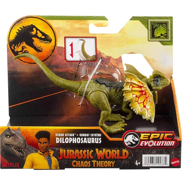 Jurassic World: Támadó Dinoszaurusz – Dilophosaurus – Mattel