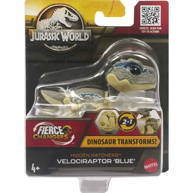 Jurassic World: Éledő Dínóbébi Velociraptor „Kék” dinoszaurusz – Mattel