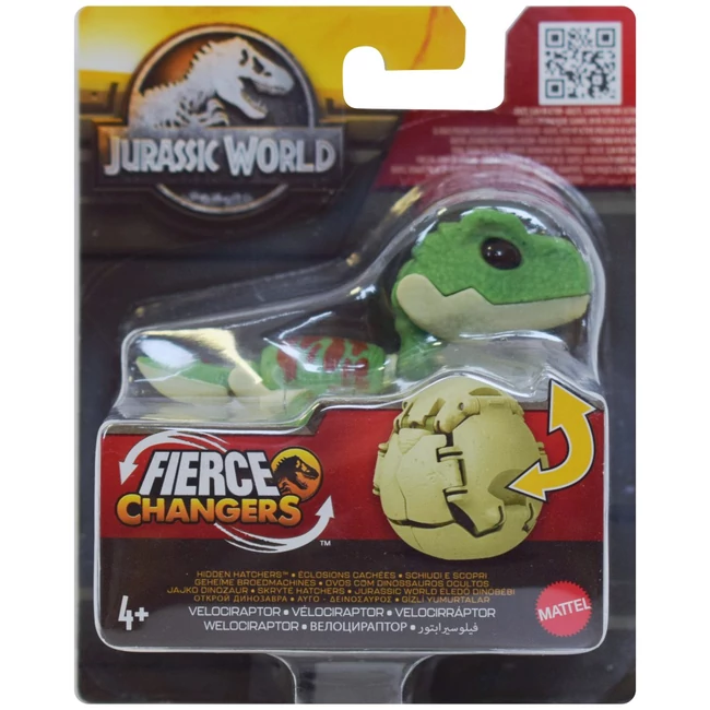 Jurassic World: Fierce changers éledő Velociraptor átalakuló dínóbébi tojásban – Mattel
