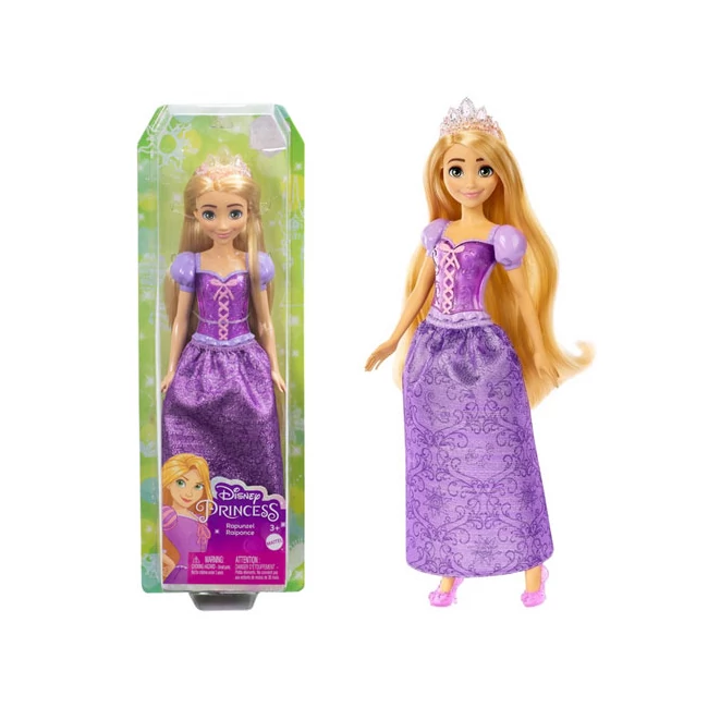 Disney Hercegnők: Csillogó Aranyhaj hercegnő baba – Mattel