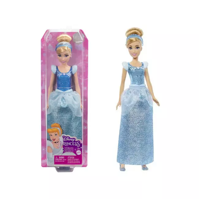 Disney Hercegnők: Csillogó Hamupipőke hercegnő baba – Mattel