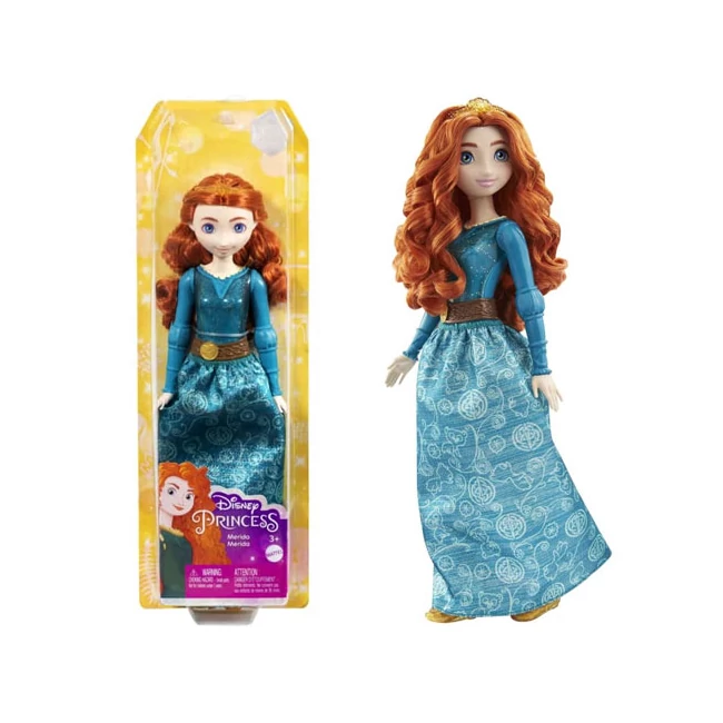 Disney Hercegnők: Csillogó Merida hercegnő baba – Mattel