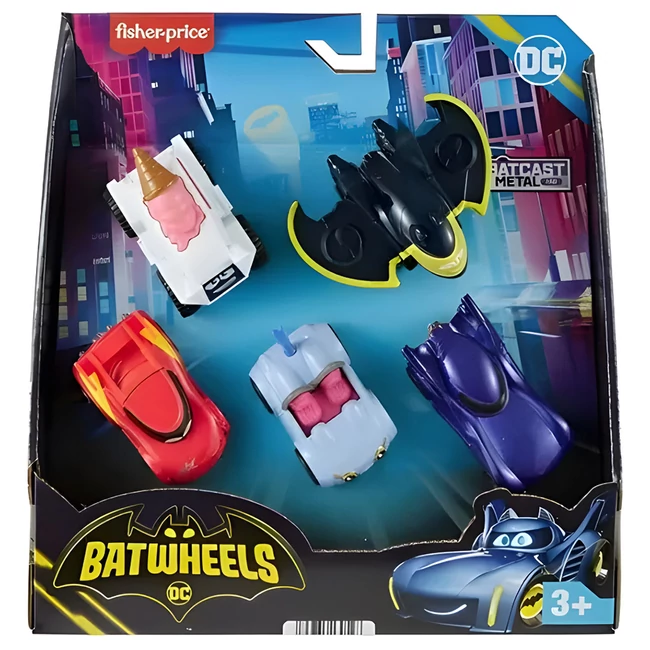 Fisher-Price: Batwheels 5 db-os kisautó szett 1/55 – Mattel