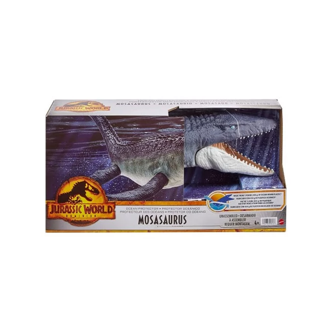 Jurassic World – Világuralom: Moszaszaurusz figura – Mattel