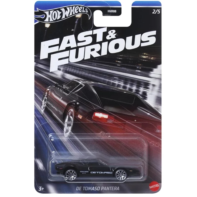 Hot Wheels: Halálos Iramban – De Tomaso Pantera kisautó 1/64-es méretarány – Mattel