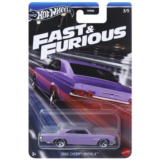 Hot Wheels: Halálos Iramban – 1966 Chevy Impala kisautó 1/64-es méretarány – Mattel