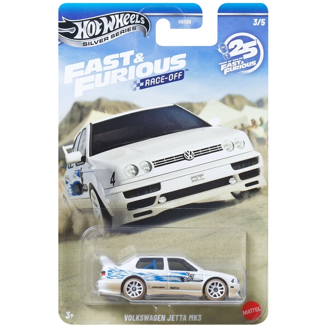 Hot Wheels Silver Series: Halálos iramban Volkswagen Jetta MK3 kisautó 1/64 - Mattel