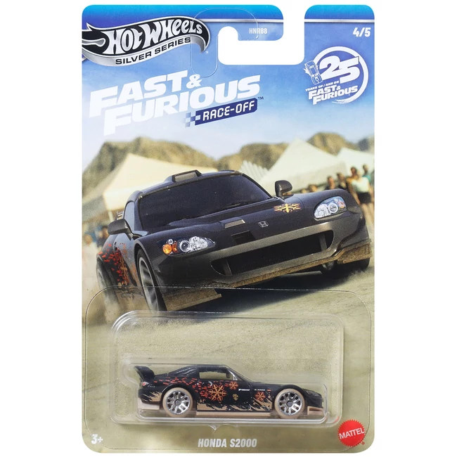 Hot Wheels Silver Series: Halálos iramban Honda S2000 kisautó 1/64 - Mattel