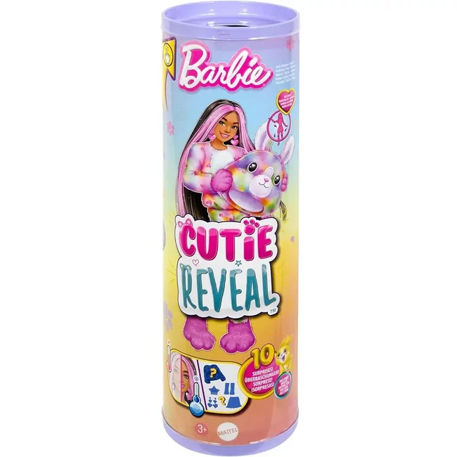 Barbie: Cutie Reveal Meglepetés baba – Nyuszi – Mattel