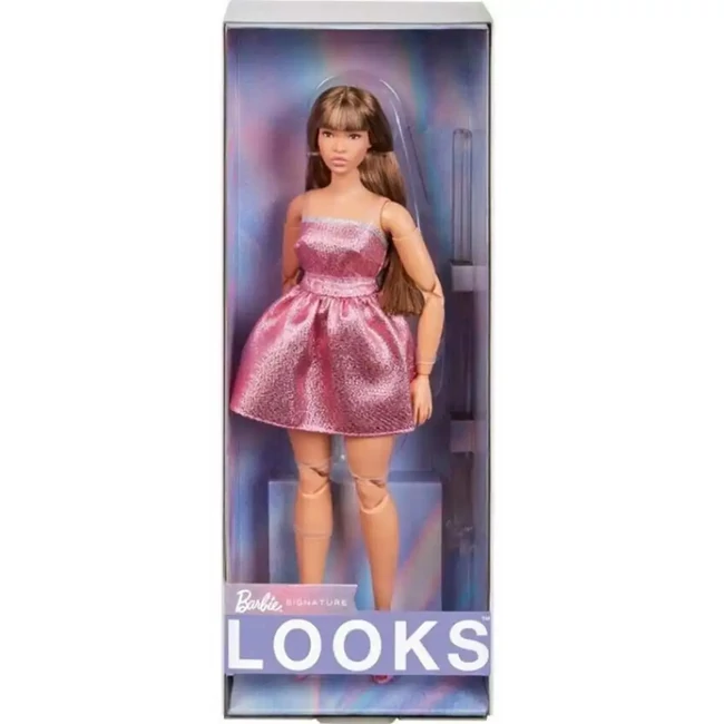 Barbie: Pasztell Kollekció – Pink ruhában – Mattel