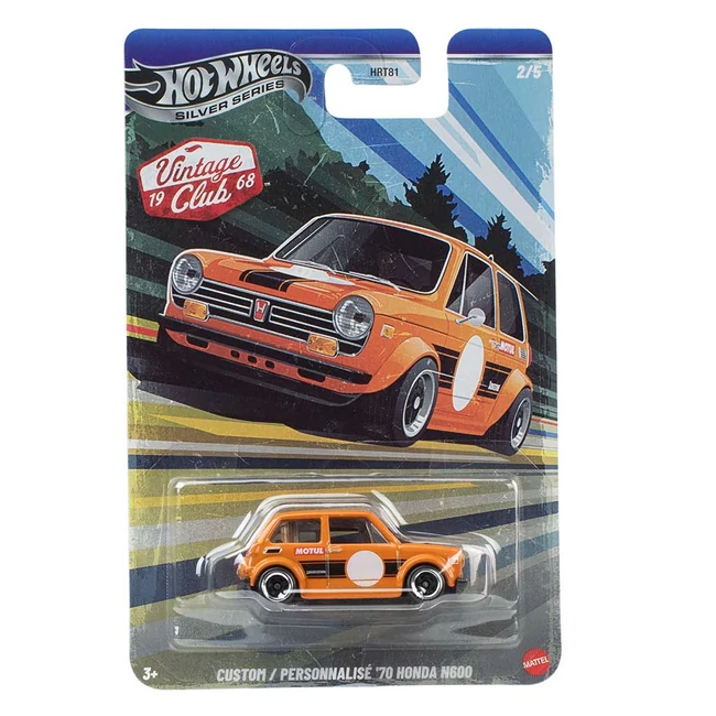 Hot Wheels: Vintage ’70 Honda N600 kisautó 1/64 – Mattel