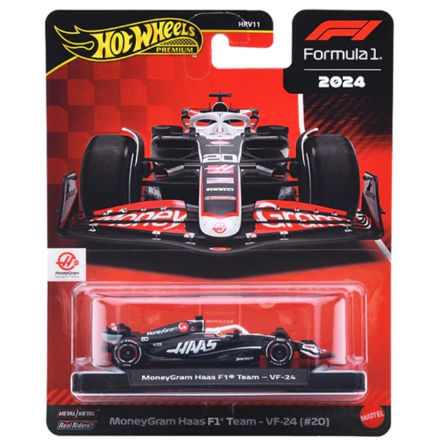 Hot Wheels Formula 1: MoneyGram Haas VF-24 (#20) kisautó 1/64 – Mattel