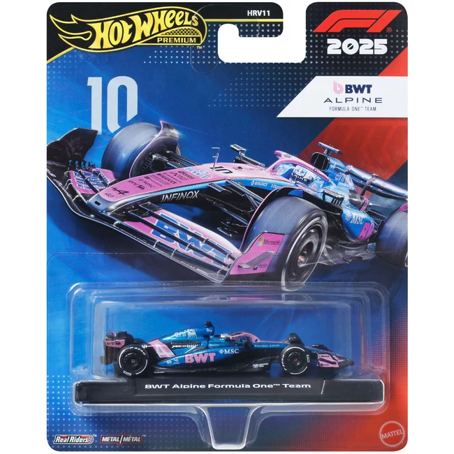 Hot Wheels Premium: BWT Alpine Formula One Team #10 kisautó 1/64 – Mattel