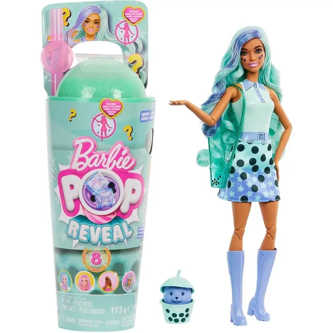 Barbie: Slime Reveal Bubi buli Zöld baba – Mattel