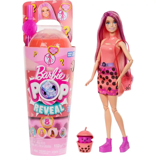 Barbie: Slime Reveal Bubi buli Narancssárga baba – Mattel