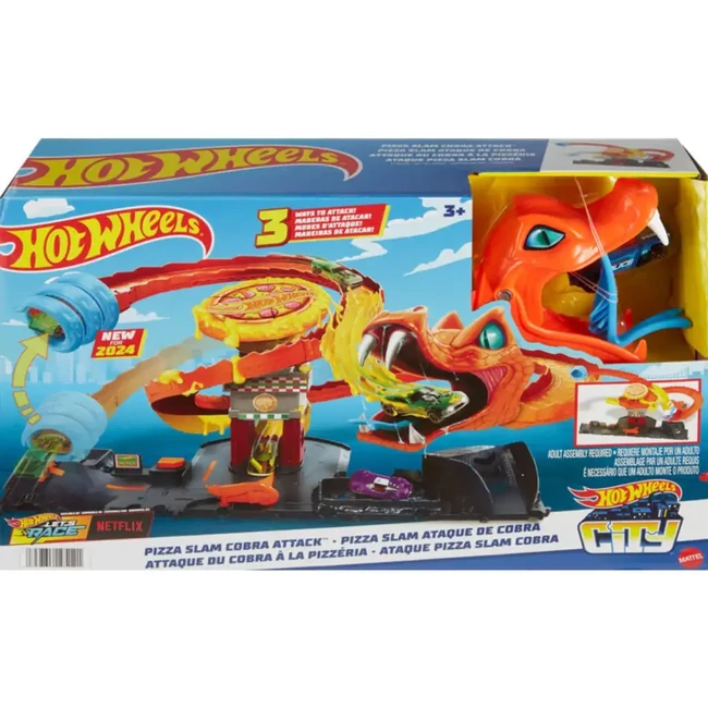 Hot Wheels City: Kobratámadás a pizzériában pálya szett – Mattel