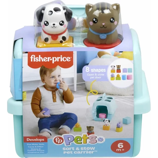 Fisher-Price: Kis kedvencek foglalkoztató Állatkás formaválogató – Mattel