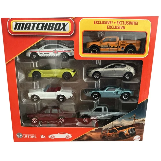 Matchbox: 8 db-s kisautó szett exkluzív Ford F-150 SVT Raptor autóval – Mattel