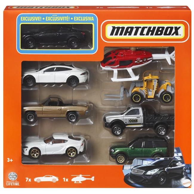 Matchbox: 8 db-s kisautó szett exkluzív Infiniti autóval – Mattel