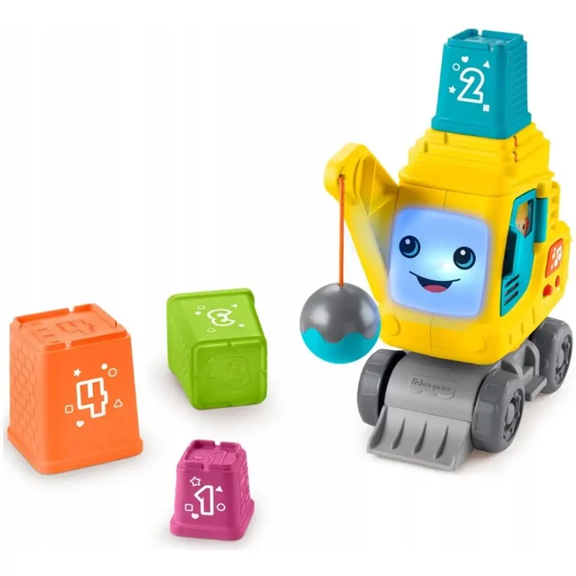 Fisher-Price: Tanuló bontógolyós munkagép – Mattel