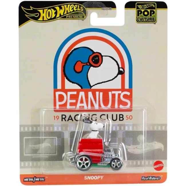 Hot Wheels: Pop kultúra széria – Snoopy kisautó 1:64 – Mattel