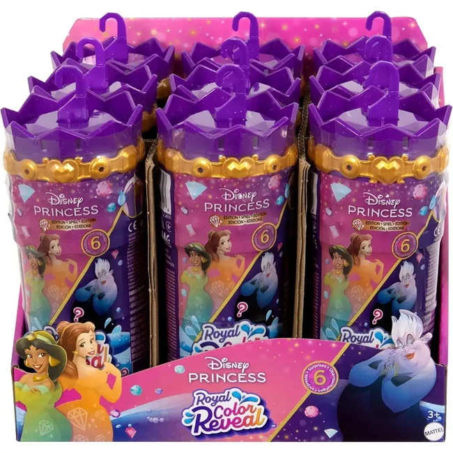 Disney Hercegnők: Royal Reveal Jók és gonoszak meglepetés baba – Mattel