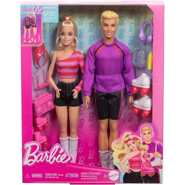 Barbie: Barbie és Ken 65. évfordulós görkoris duó szett – Mattel