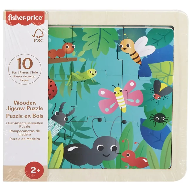 Fisher-Price: Erdei rovarok fa kirakós táblácska – Mattel