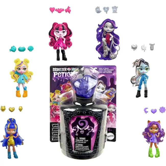 Monster High: Rémreveal meglepetés baba kiegészítővel – Mattel