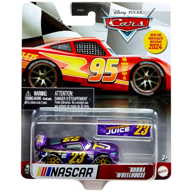 NASCAR Verdák 3: Bubba Wheelhouse karakter kisautó 1/55 – Mattel