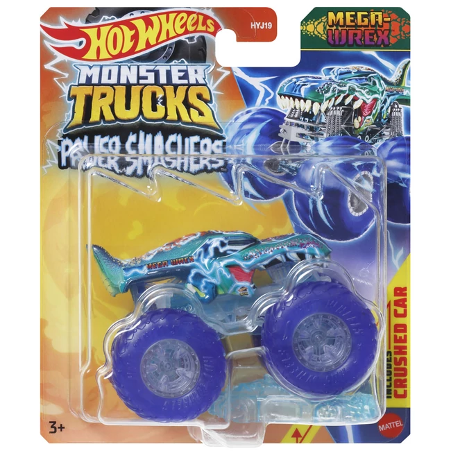 Hot Wheels Monster Trucks: Mega Wrex Power Smasher kisautó 1/64 – Mattel