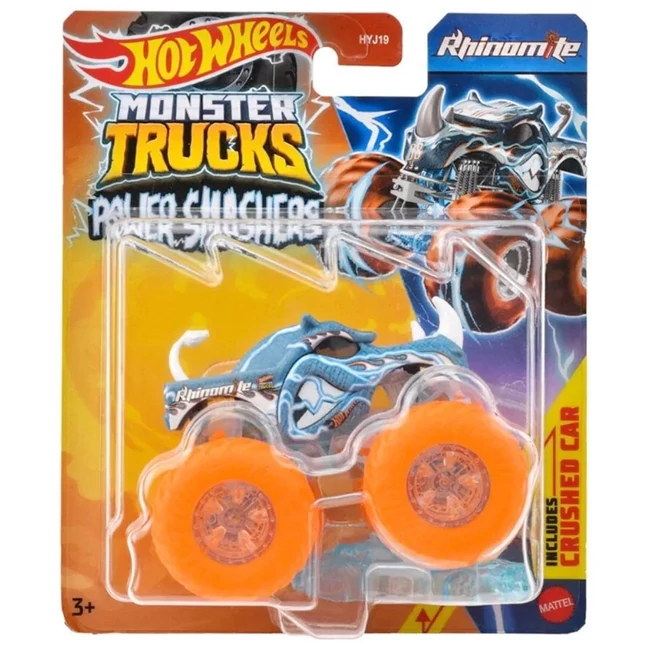 Hot Wheels Monster Trucks: Power Smashers Rhinomite monster kisautó – Mattel