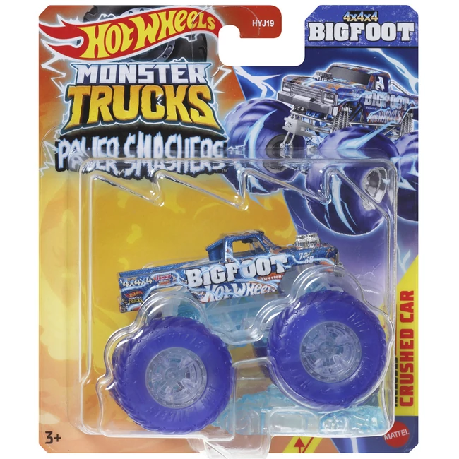 Hot Wheels Monster Trucks:Bigfoot 4×4x4 Power Smasher kisautó 1/64 – Mattel