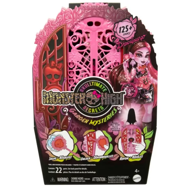 Monster High: Szörnyen jóbarátok titkai – Rémes nyomozás kertitkok Draculaura baba – Mattel
