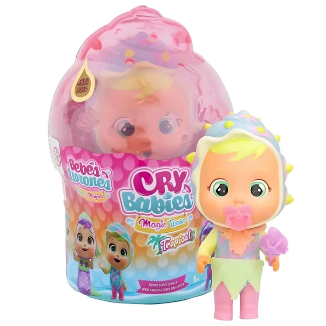 Cry Babies: Magic Tears – Tropical Shiny Shells gyűjthető könnyes baba 1 db