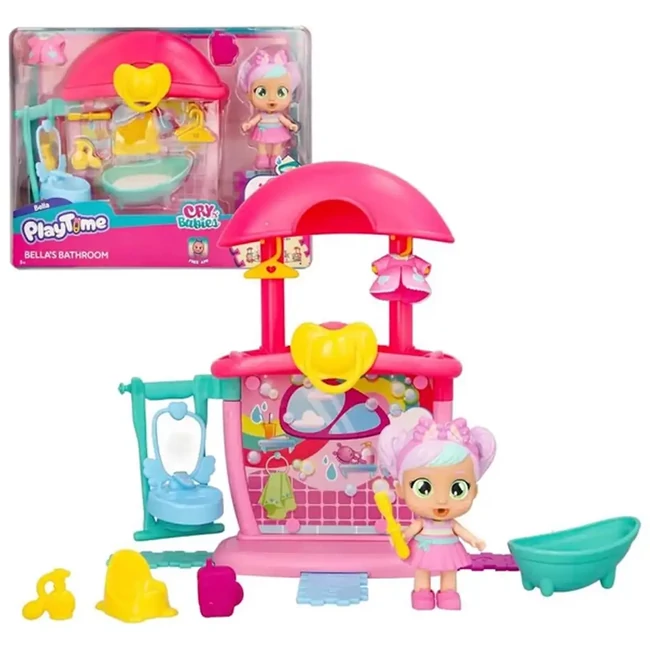 Cry Babies: Playtime – Bella fürdőszobája játékszett