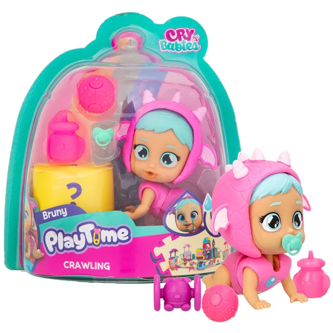 Cry Babies Playtime – Bruny mászó könnyes baba kiegészítőkkel