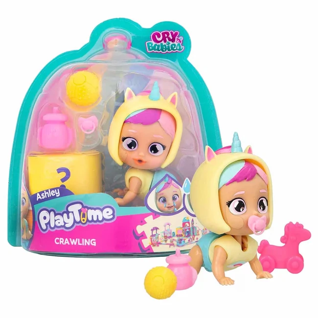 Cry Babies Playtime – Ashley mászó könnyes baba kiegészítőkkel